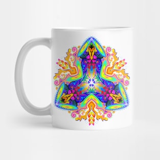 Stylized kaleidoscopic flower Mug